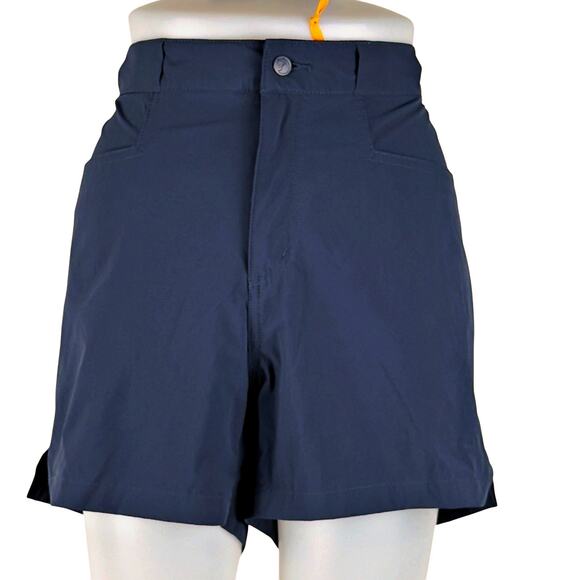 Fjallraven Women's EU42 US 32" 33" High Coast Lite Navy 4" Short 4" Retail $90 - Picture 2 of 9